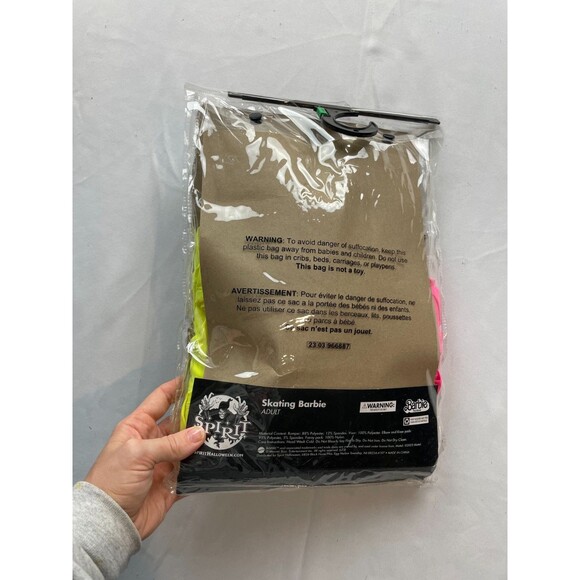 2023 Spirit Halloween Barbie The Movie Adult Skating Barbie Costume L 12-14 NEW - Picture 4 of 4